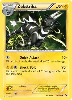 Zebstrika Rare card from Noble Victories
