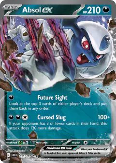 Absol ex Double Rare card from Obsidian Flames