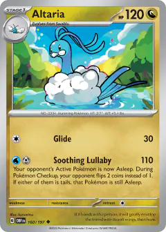 Altaria Uncommon card from Obsidian Flames