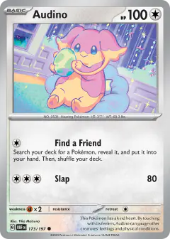 Audino Common card from Obsidian Flames
