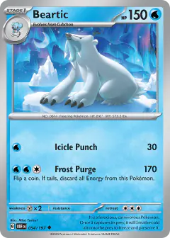 Beartic Uncommon card from Obsidian Flames