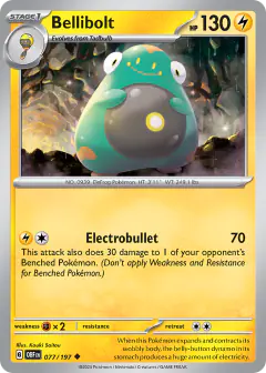 Bellibolt Uncommon card from Obsidian Flames