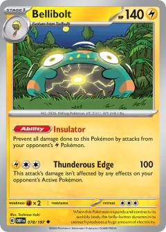 Bellibolt Uncommon card from Obsidian Flames