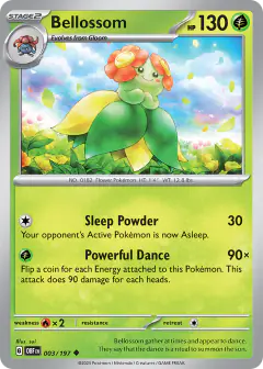 Bellossom Uncommon card from Obsidian Flames