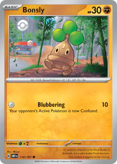 Bonsly Common card from Obsidian Flames