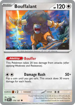 Bouffalant Uncommon card from Obsidian Flames