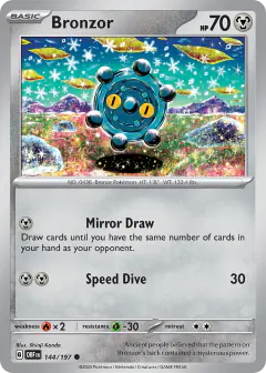 Bronzor Common card from Obsidian Flames