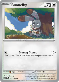 Bunnelby Common card from Obsidian Flames