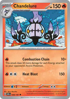 Chandelure Uncommon card from Obsidian Flames