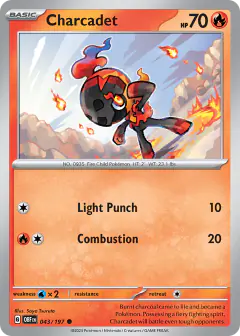Charcadet Common card from Obsidian Flames