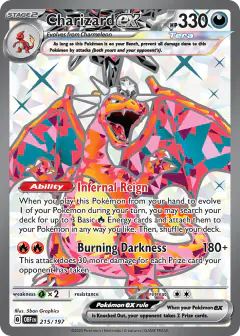 Charizard ex Ultra Rare card from Obsidian Flames