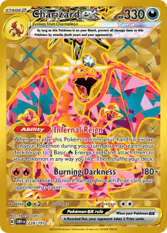 Charizard ex Hyper Rare card from Obsidian Flames