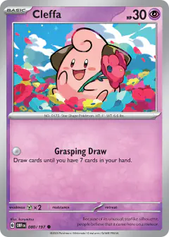 Cleffa Common card from Obsidian Flames