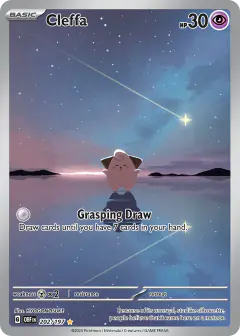 Cleffa Illustration Rare card from Obsidian Flames