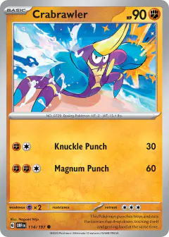 Crabrawler Common card from Obsidian Flames