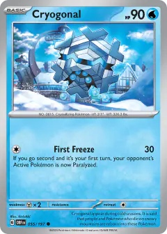 Cryogonal Common card from Obsidian Flames