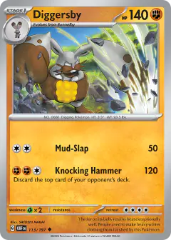 Diggersby Uncommon card from Obsidian Flames
