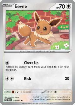 Eevee Common card from Obsidian Flames