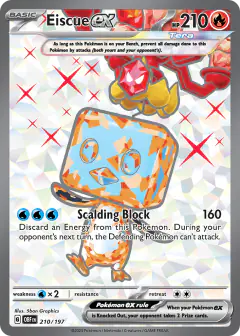 Eiscue ex Ultra Rare card from Obsidian Flames