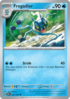 Frogadier Uncommon card from Obsidian Flames