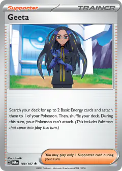 Geeta Rare card from Obsidian Flames