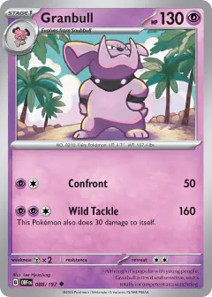 Granbull Uncommon card from Obsidian Flames