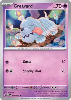 Greavard Common card from Obsidian Flames