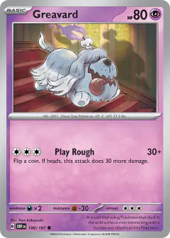Greavard Common card from Obsidian Flames