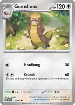 Gumshoos Uncommon card from Obsidian Flames