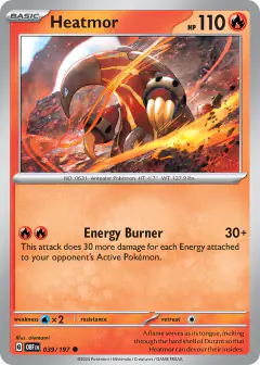 Heatmor Common card from Obsidian Flames