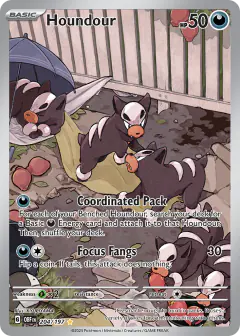 Houndour Illustration Rare card from Obsidian Flames
