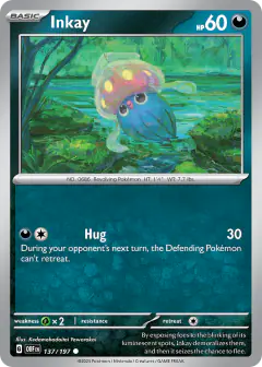 Inkay Common card from Obsidian Flames