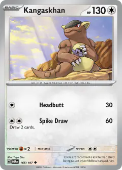Kangaskhan Uncommon card from Obsidian Flames