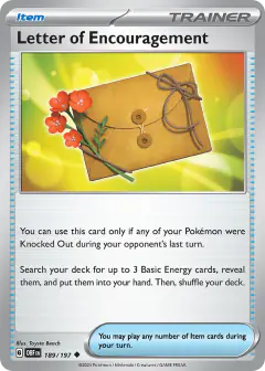 Letter of Encouragement Uncommon card from Obsidian Flames