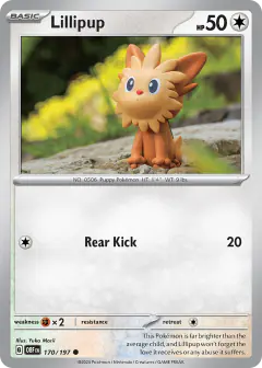 Lillipup Common card from Obsidian Flames