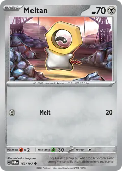 Meltan Common card from Obsidian Flames