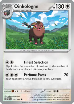 Oinkologne Uncommon card from Obsidian Flames