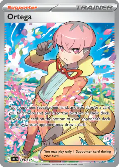 Ortega Ultra Rare card from Obsidian Flames