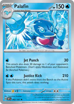Palafin Rare card from Obsidian Flames