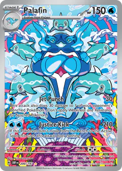 Palafin Illustration Rare card from Obsidian Flames