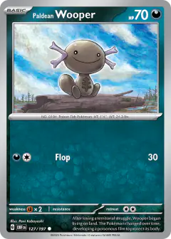Paldean Wooper Common card from Obsidian Flames