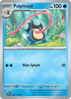 Palpitoad Common card from Obsidian Flames