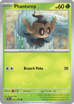 Phantump Common card from Obsidian Flames