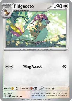 Pidgeotto Uncommon card from Obsidian Flames