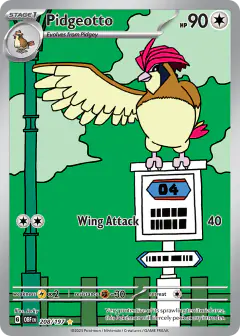 Pidgeotto Illustration Rare card from Obsidian Flames
