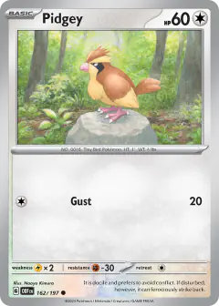 Pidgey Common card from Obsidian Flames