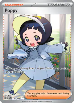 Poppy Ultra Rare card from Obsidian Flames