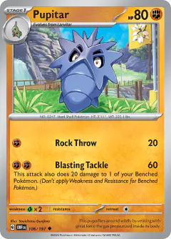 Pupitar Uncommon card from Obsidian Flames