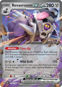 Revavroom ex Double Rare card from Obsidian Flames