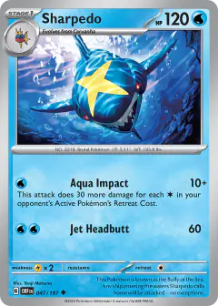 Sharpedo Uncommon card from Obsidian Flames